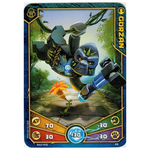 Trading Card, Legends of Chima Deck #1: 46 [Gorzan] [No Color/Any Color]