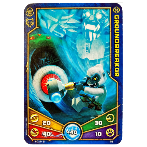 Trading Card, Legends of Chima Deck #1: 49 [Groundbreakor] [Keine Farbe/Beliebige Farbe]