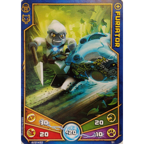 Trading Card, Legends of Chima Deck #1: 51 [Furiator] [No Color/Any Color]