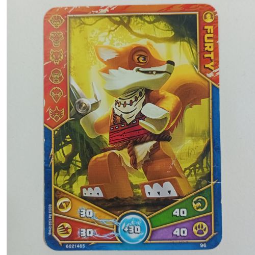 Trading Card, Legends of Chima Deck #1: 96 (Furty) [Keine Farbe/Beliebige Farbe]