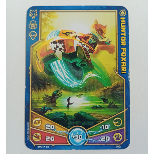 Trading Card, Legends of Chima Deck #1: 102 (Huntor Foxari) [No Color/Any Color]