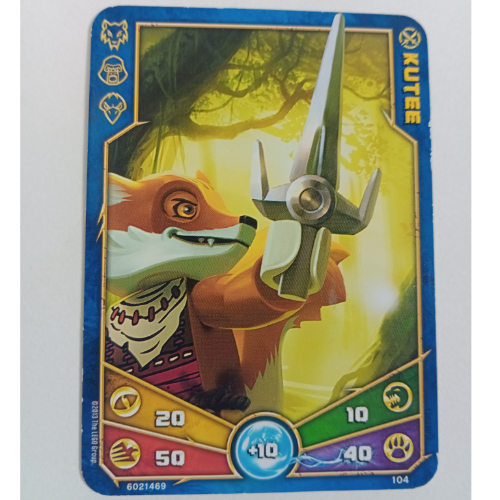 Trading Card, Legends of Chima Deck #1: 104 (Kutee) [No Color/Any Color]