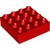 Duplo Drehteller, 4 × 4 Rot