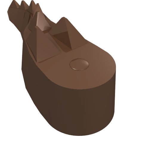 Animal Body Part, Alligator / Crocodile / Dragon / Dinosaur Tail Brown