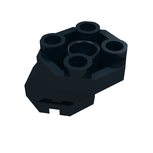 Brick Special Octagonal 2 × 3 × 1 2/3 Sloped Black