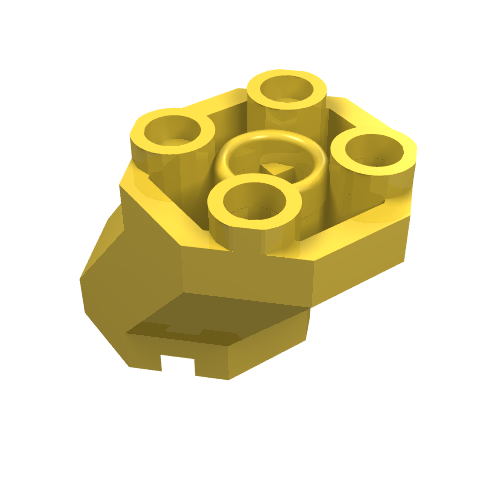 Brick Special Octagonal 2 × 3 × 1 2/3 Sloped Gelb