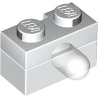 Licht Stein 1 × 2 mit einfach Seite Licht