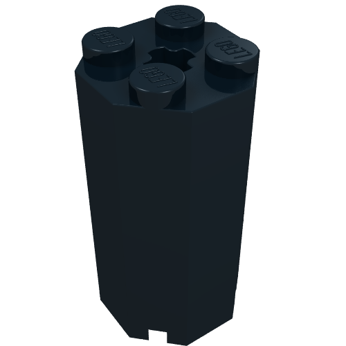 Brick Special Octagonal 2 × 2 × 3 1/3 Schwarz