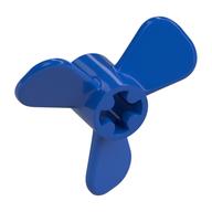 Propeller 3 Blade 3 Diameter with Axle Cross Blau