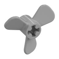 Propeller 3 Blade 3 Diameter with Axle Cross Perlhellgrau