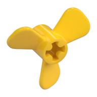 Propeller 3 Blade 3 Diameter with Axle Cross Yellow