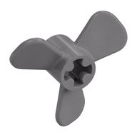 Propeller 3 Blade 3 Diameter with Axle Cross Mattsilber
