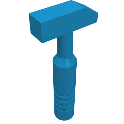 Tool Hammer Cross Pein [3-Rib Handle] Dark Azure