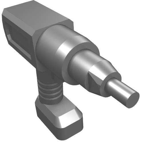 Tool Drill / Impact Wrench, Cordless Electric Flat Silver