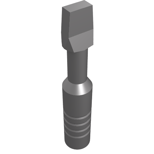 Tool Screwdriver with Wide Head [3-Rib Handle]