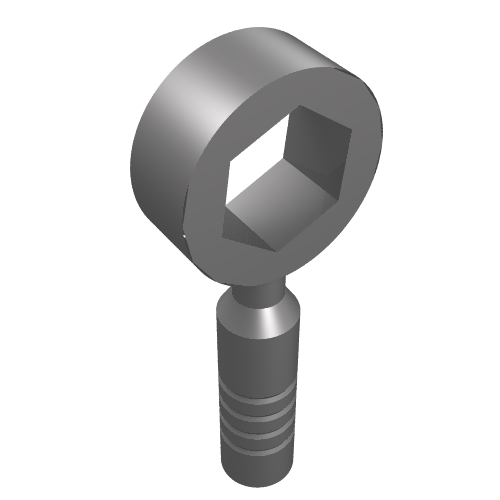 Tool Wrench / Spanner, Box [3-Rib Handle] Flat Silver