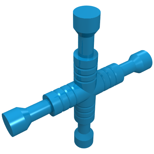 Tool Wrench 4-Way Lug Dunkelazur