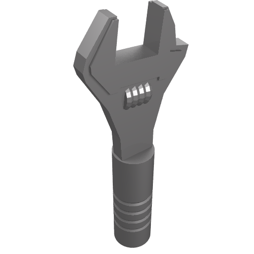 Tool Wrench / Spanner Adjustable Flat Silver