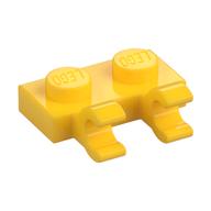 Plate Special 1 × 2 with Clips Horizontal [Thick U-Clips] Yellow