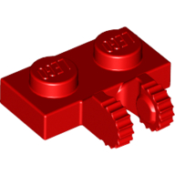 Hinge Plate 1 × 2 Locking with 2 Fingers on Side, 9 Teeth Rot