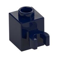 Brick Special 1 × 1 with Clip Vertical [Open O Clip, Hollow Stud] Dunkelblau