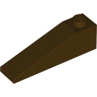 Brick Sloped 18° 4 × 1 Dark Brown