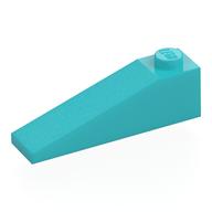 Brick Sloped 18° 4 × 1 Medium Azure