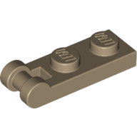 Plate Special 1 × 2 with Handle on End [Closed Ends] Dark Tan