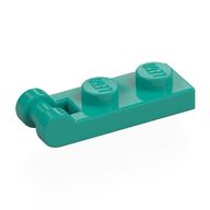 Plate Special 1 × 2 with Handle on End [Closed Ends] Dark Turquoise