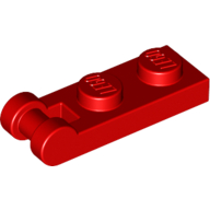 Plate Special 1 × 2 with Handle on End [Closed Ends] Red