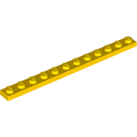 Plate 1 × 12 Yellow