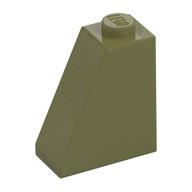 Brick Sloped 65° 2 × 1 × 2 Olive Green