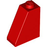 Brick Sloped 65° 2 × 1 × 2 Red