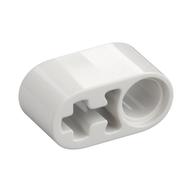 Technic Beam 1 × 2 Thick with Pin Hole and Axle Hole White