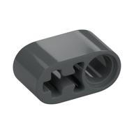 Technic Beam 1 × 2 Thick with Pin Hole and Axle Hole Dark Bluish Gray