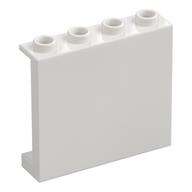 Panel 1 × 4 × 3 [Side Supports / Hollow Studs] White