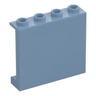 Paneel 1 × 4 × 3 [Seite Stützen / Hohlnoppen] Sandblau