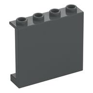 Paneel 1 × 4 × 3 [Seite Stützen / Hohlnoppen] Dunkelblaugrau