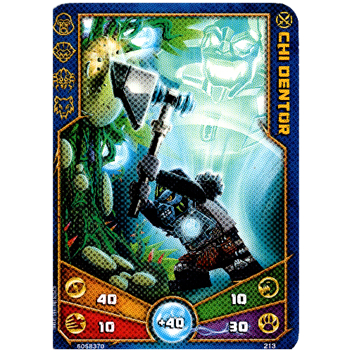 Trading Card, Legends of Chima Deck #2: 213 - Chi Dentor [No Color/Any Color]