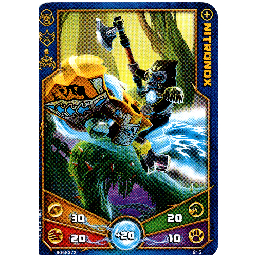 Trading Card, Legends of Chima Deck #2: 215 - Nitronox [No Color/Any Color]