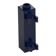Brick Special 1 × 1 × 3 with 2 Clips Vertical [Hollow Stud, Open O Clips] Dark Blue