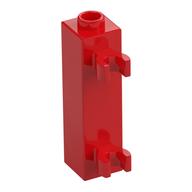 Brick Special 1 × 1 × 3 with 2 Clips Vertical [Hollow Stud, Open O Clips] Rot