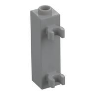 Brick Special 1 × 1 × 3 with 2 Clips Vertical [Hollow Stud, Open O Clips] Hellblaugrau