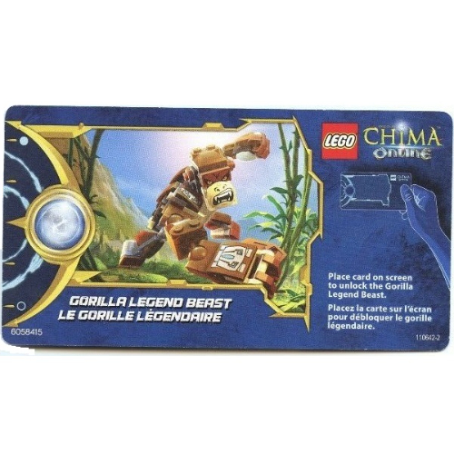 Trading Card, Legends of Chima Online Card: Gorilla Legend Beast [Keine Farbe/Beliebige Farbe]