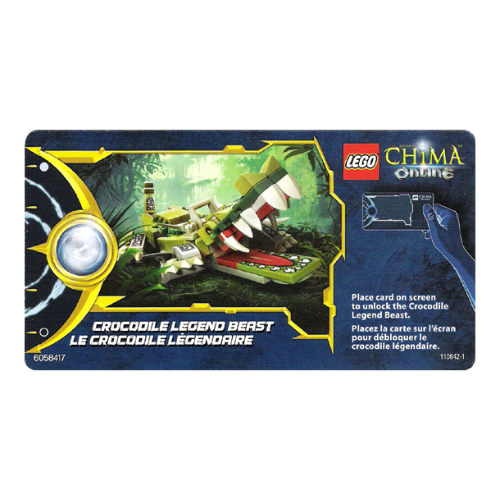 Trading Card, Legends of Chima Online Card - Crocodile Legend Beast [No Color/Any Color]