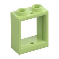 Window 1 × 2 × 2 Flat Front Yellowish Green