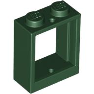 Window 1 × 2 × 2 Flat Front Dark Green