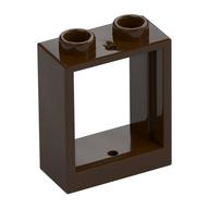Window 1 × 2 × 2 Flat Front Dark Brown