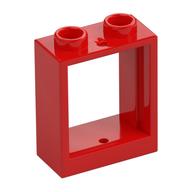 Window 1 × 2 × 2 Flat Front Red
