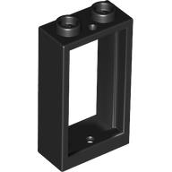 Window 1 × 2 × 3 Flat Front Black